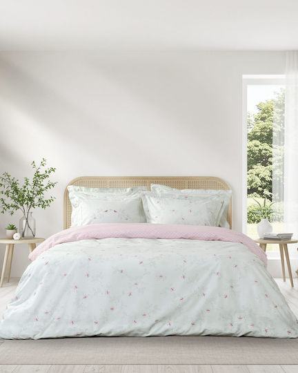 Nima Madame Dibo Κουβερλί Ημίδιπλο Βαμβακερό Μέντα 190x240cm