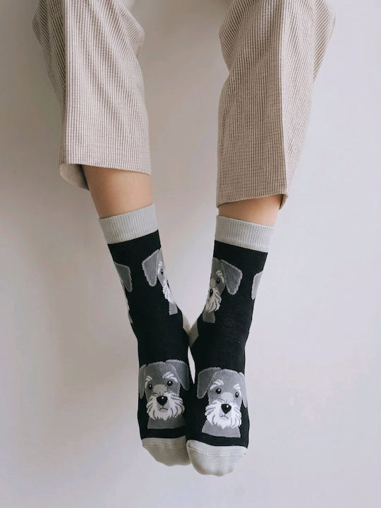 Hoho Socks Damen Socken Schwarz