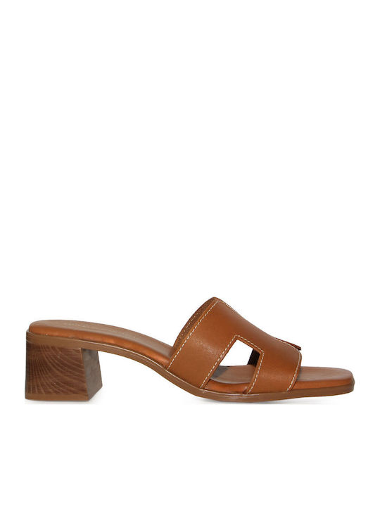 Fratelli Petridi Leather Tabac Brown Sandals