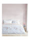 Nima Floral Dream Σετ Κουβερλί Υπέρδιπλο Βαμβακερό Σιέλ 220x240cm