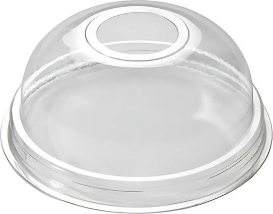 Dome Cup Lids 95mm Hole No70 Cups 300/400ml 44542 100 Pieces