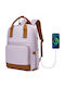 Miss Lulu Backpack Μωβ