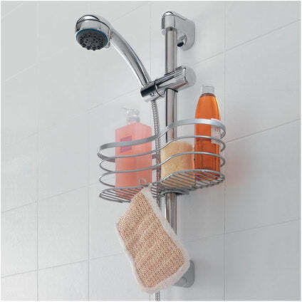 Metaltex Wall Mounted Bathroom Shelf Metallic 29x12x11cm