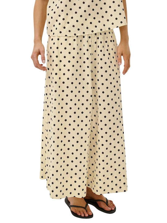 Women's Fabric Trousers Beige