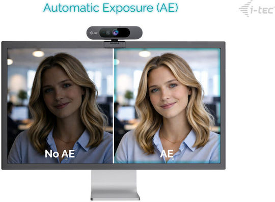i-tec Solomon 4K 900 Webkamera mit Autofokus mit Privacy Cap