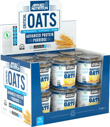 Applied Nutrition Critical Oats Protein Porridge Case with Cookies and Cream Flavor 12x60g