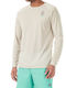 Langarm Herrenbluse Beige
