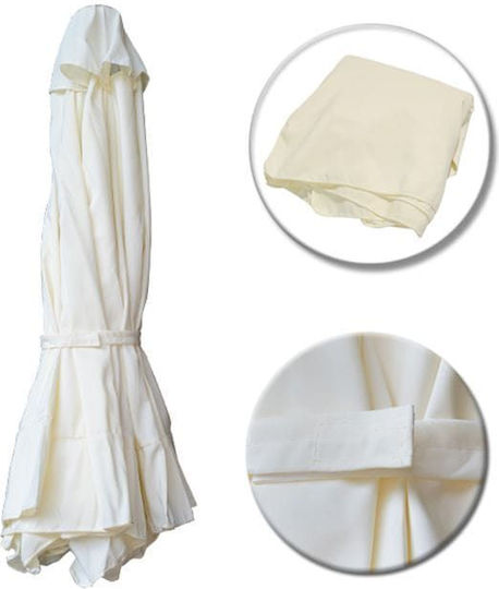 Replacement Umbrella Fabric White Diameter 2.2m