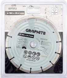 Graphite Segment Diamond Cutting Disc 180 X 25.4 Mm Dry Use
