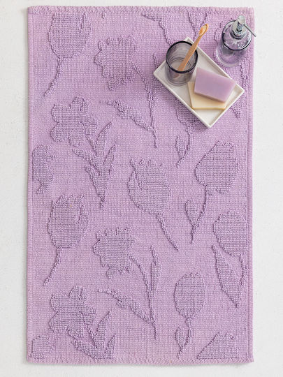 Palamaiki Πατάκι Μπάνιου Βαμβακερό Yang Lilac 50x80εκ. (Διάφορα Χρώματα)