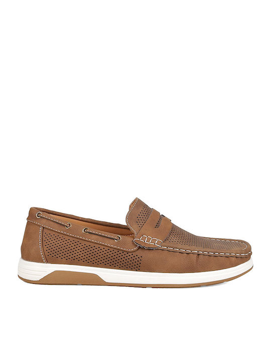 Migato Ανδρικά Loafers σε Καφέ Χρώμα