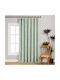 Galifas Curtain with Pencil Pleat Green 270x270cm