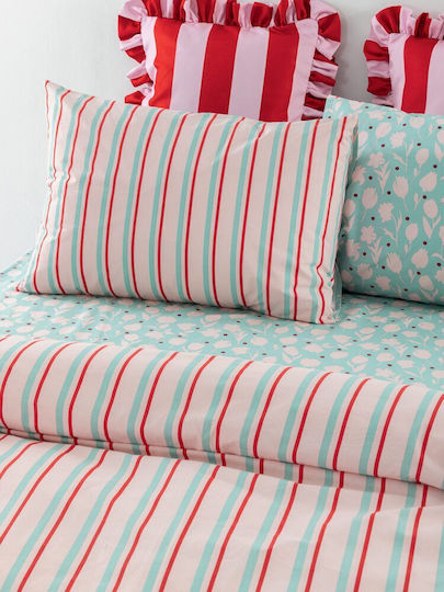 Palamaiki Set Pillowcases with Envelope Cover Pink 52x72cm