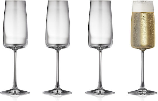 Lyngby Lyngby Glas Set Brillen Champagner Kelch Kristall 300ml 4 Stück