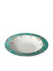 Espiel Blossom Deep Green Plate with Diameter 21cm