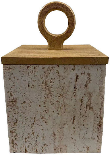 InTheBox General Use Vase with Lid Grey 15x15x24cm 1 Pieces