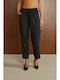 Women's Fabric Trousers Black