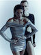 Mini Evening Dress Blue Silver