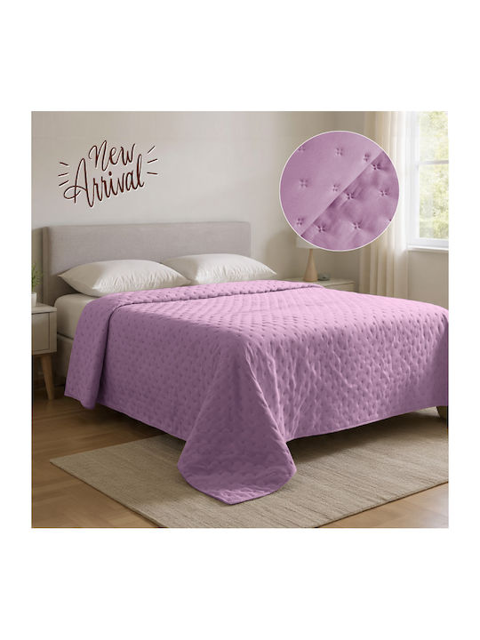 Isadore Lorraine Extra Coverlet Single Lilac 16...