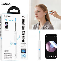 Hoco Hp65 Intelligentes Ohrenreinigungsgerät Kamera Hd & Wifi Otoskop Ohrreiniger Led & Earvision App Weiß Hoco Hp65 Intelligentes Ohrenreinigungsgerät Kamera Hd & Wifi Otoskop Ohrreiniger Led & Earvision App Weiß