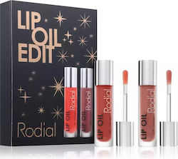 Rodial Lip Oil Collection Gift Set Shade Burgundy Coral