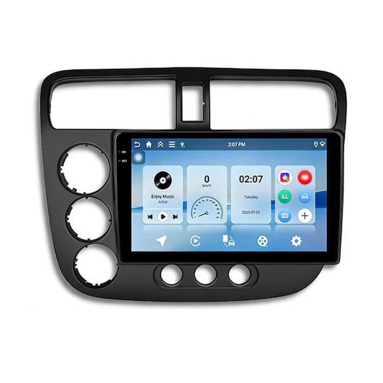 Honda Civic 2001-2005 Android Car Central Control Navigation Screen Bluetooth Player Memory 8-Core 4gb + 64gb Standard