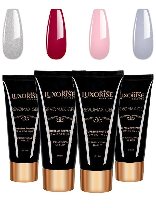 Set 4 Revomax Luxorise Polygel Brilliance Nails 07 Set 4 Revomax Luxorise Polygel Brilliance Nails 07