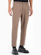 Pantaloni Barbati Chino Elastic Cu Linie Straight Fanco