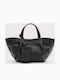 Leather Women's Shoulder Bag Black