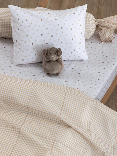 Baby Bettlaken Für Wiege 80x110 Bb100 Beige