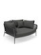 Canapea Cu Două Locuri De Exterior Din Rattan 164x144x70cm Camellia