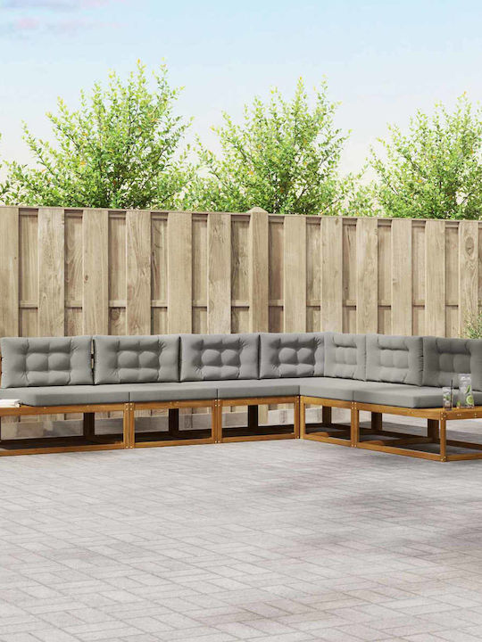 Zweisitziges Outdoor-Sofa Hölzernes mit Kissen
