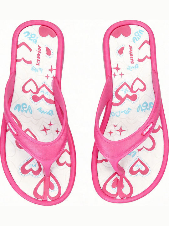 Jomix Women's Flip Flops in Fuchsia Colour