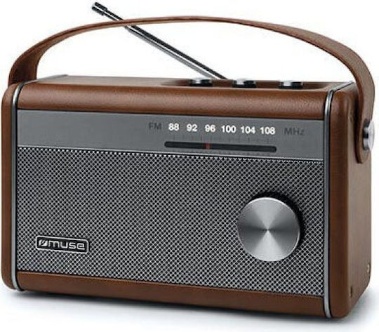 Muse M-098BR Tabletop Radio Electric / Battery with Bluetooth Brown