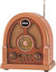 MK-625BT Retro Επιτραπέζιο Ραδιόφωνο Επαναφορτιζόμενο με Bluetooth και USB