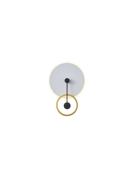 Eurolamp Arte Illumina Classic Wall Lamp with Integrated LED and Warm White Light Gold 28x40x7cm