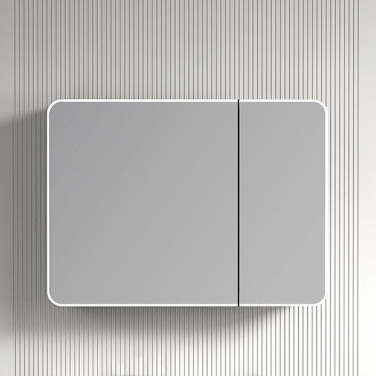 Martin Wandspiegel mit Gelbem Rahmen & LED Beleuchtung 70x90cm