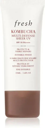 Leichter Sonnenschutzfluid Verfärbungshemmend SPF 50 Fresh Kombucha Mehrfachschutz Transparente UV 50 ml