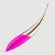 Elegant Curved Tip Κλειτοριδικός Δονητής Ροζ Χρυσό