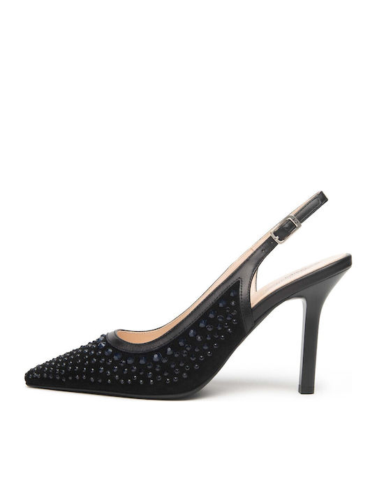 Leather Heels Black