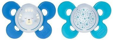Chicco Suzetă Ortodontică din Silicon cu Husă Albastră pentru 16-36 luni