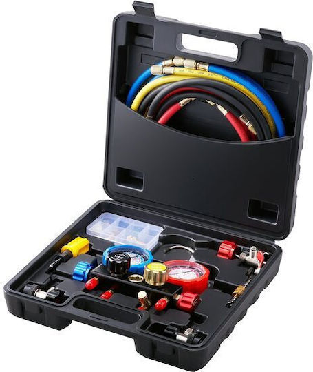 Set Manometru Încărcare Descărcare Freon 4 Căi R134a R12 R22 R410a