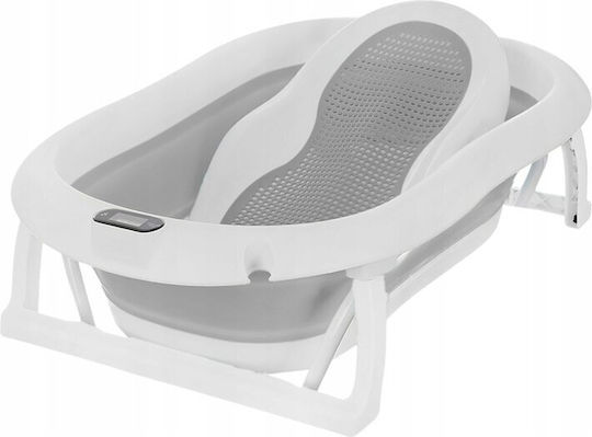 Primabobo Folding Baby Bath with Thermometer Gray