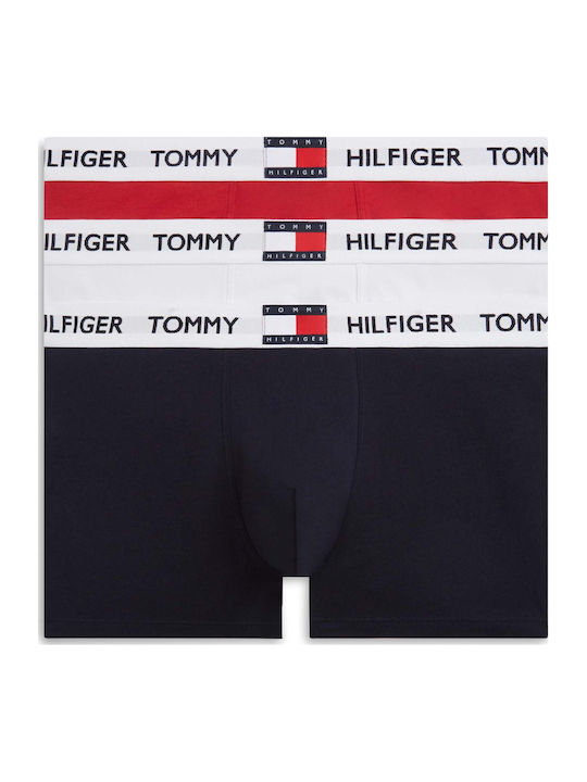 Tommy Hilfiger Boxeri Pentru Bărbați Roșii 3Pack