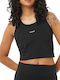 Shakeout Bliss Tanklette Γυναικείο Αθλητικό Crop Top Fast Drying Μαύρο