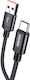 Kakusiga Braided USB 2.0 Cable USB-C Male - USB-A Black 3m KSC-1000-C-BK