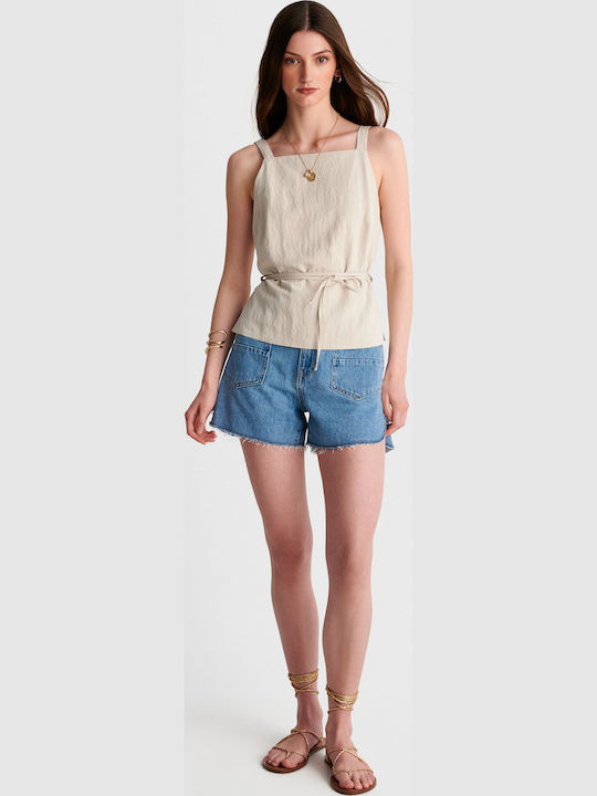 Women's Sleeveless Blouse White