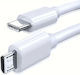 Cablu De Date USB 2.0 Pentru Încărcare Rapidă Micro USB-C Masculin - USB-C PD Alb 1m