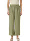 Women's Fabric Trousers Olive