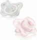 Chicco Physio Mini Soft Πιπίλες Σιλικόνης Ροζ για 0-2 μηνών 2τμχ
